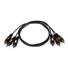 Кабель мультимедійний 3xRCA M to 3xRCA M 1.8m Atcom (10711)