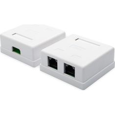 Комп'ютерна розетка Atcom RJ45 x2 UTP 5e (15254)