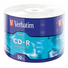Диск CD Verbatim CD-R 700Mb 52x Wrap-box Extra (43787)