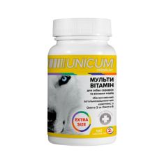 Вітаміни для собак Unicum PREMIUM EXTRA SIZE мультивітамін 100 табл. (4820275971678)