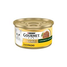 Консерви для котів Purina Gourmet Gold Соковита насолода з куркою 85 г (8445290823342)