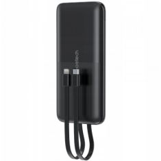 Батарея універсальна Choetech 10000mAh 22,5W, MicroUSB, USB-A, USB-C, build-in USB-C/Lightning cable (B654-BK)
