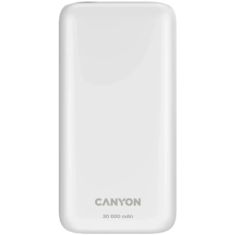 Батарея універсальна Canyon PB-301 30000mAh PD/20W, QC/3.0 (CNE-CPB301W)