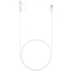 Дата кабель USB 2.0 AM to USB-C + Micro 5P 1.5m white Samsung (EP-DG930DWEGRU)