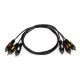 Кабель мультимедійний 3xRCA M to 3xRCA M 3.0m Atcom (10712)