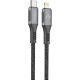 Дата кабель USB-C to Lightning 1.2m CBGPD30WTL1 30W grey Intaleo (1283126518089)