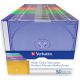 Бокс для диска CD/DVD Slimcase Assorted colours 50шт Verbatim (49973)
