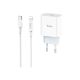 Зарядний пристрій HOCO C76A Plus Speed Source USB-C PD20W + cable USB-C to Lightning White (6931474746924)