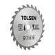 Диск пильний Tolsen пильний з ТВС напайками по дереву 210х48Т*30мм (76441)