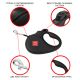 Повідець для собак WAUDOG R-leash ВАУ світловідбиваюча стрічка S 5 м (8124-0087-01)