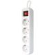 Мережевий подовжувач Defender S430 3.0 m 4 роз switch white (99238)