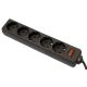 Мережевий фільтр живлення Defender ES 3m 5 роз. black (99485)