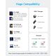 Дата кабель USB-C to USB-C 0.9m 240W nylon 310 black Anker (A81D5H11)