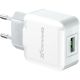 Зарядний пристрій Grand-X USB 5V 2,1A White + cable USB -> micro USB, Cu (CH-03UMW)