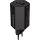 Зарядний пристрій Canyon HEXAGON 65 GaN 65W 2xPD 1xQC EU Black (CND-CHAHEX65B)