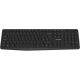 Клавіатура Canyon KB-W01 Water resistant Wireless UA Black (CNE-CKEYW01)