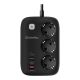 Мережевий фільтр живлення ColorWay CW-CHE34PDB 3 роз/4USB GaN3 Pro (CW-CHE34PDB)