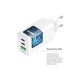 Зарядний пристрій ColorWay GaN Mini 65W PD Port PPS USB (USB-2C1A) cable Type-C&Lightning (CW-CHS058PDCL-WT)