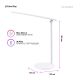 Настільна лампа ColorWay 4W with built-in battery 1800 mAh USB in/out 5V*1A, white (CW-DL02B-W)