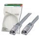 Патч-корд Digitus 5м, cat.5e, SF-UTP, AWG 26/7, gray (DK-1531-050)