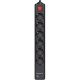 Мережевий фільтр живлення REAL-EL RS-PROTECT 605 3m, black (EL122300041)