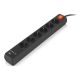 Мережевий фільтр живлення REAL-EL RS-PROTECT 605 3m, black (EL122300041)
