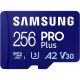Карта пам'яті Samsung 256 GB microSDXC Pro Plus UHS-I U3 V30 A2 Class 10 + SD-adap (MB-MD256SA/EU)