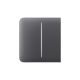 Накладна панель Ajax SideButton б/2-gang graphite