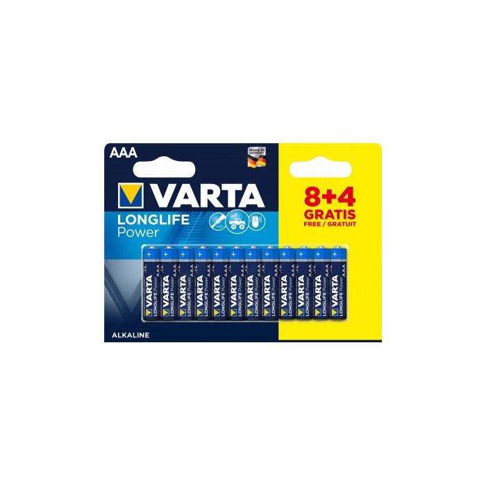 Батарейка Varta AAA Varta LongLife Power * 12 (8+4) (04903121472)