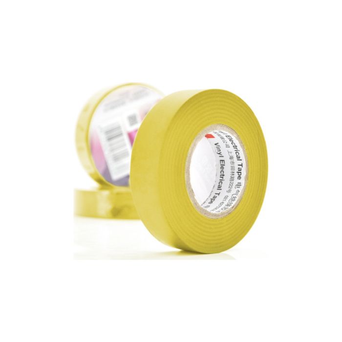 Ізоляційна стрічка 3M 0.15мм x 18мм x 20м Yellow, от -10°С до +80°С (0,15мм*18мм*20м_Y)