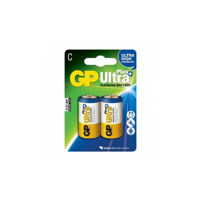 Батарейка Gp C GP Ultra Plus Alkaline LR14 * 2 (14AUP-U2 / 4891199100390)