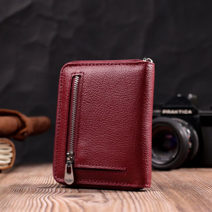 Гаманець ST Leather Шкіряний Бордовий (19485)