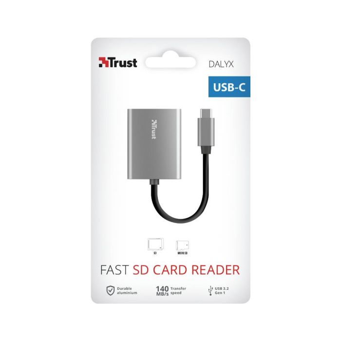Зчитувач флеш-карт Trust Dalyx Fast USB-С Card reader (24136)