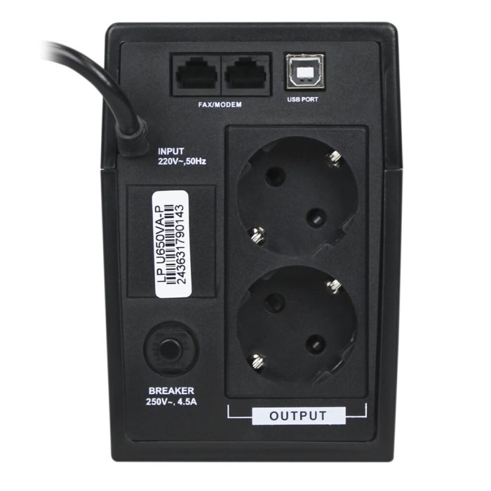Пристрій безперебійного живлення LogicPower U650VA-P USB (2436)