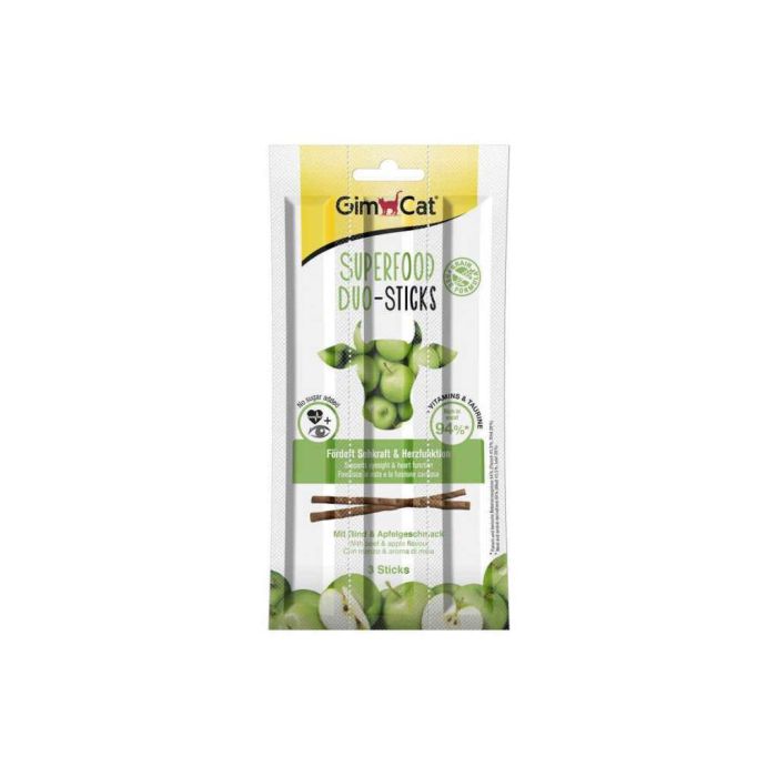 Ласощі для котів GimCat Superfood Duo-Sticks 3 шт (яловичина) (4002064420561/4002064420950)