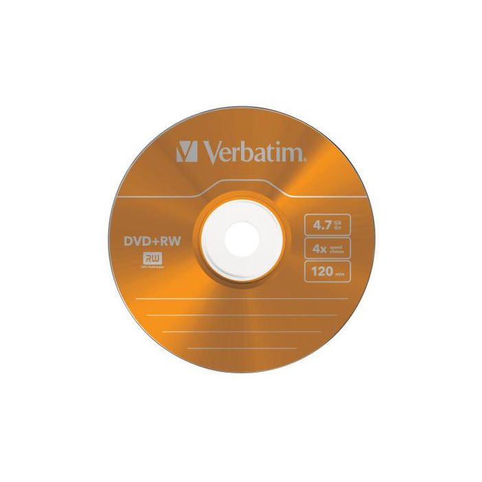 Диск DVD Verbatim 4.7Gb 4x SlimCase 5шт Color (43297)