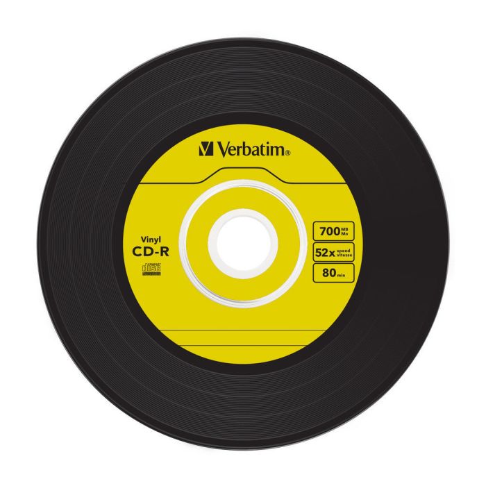 Диск CD Verbatim CD-R 700Mb 52x Slim case Vinyl AZO (43426)