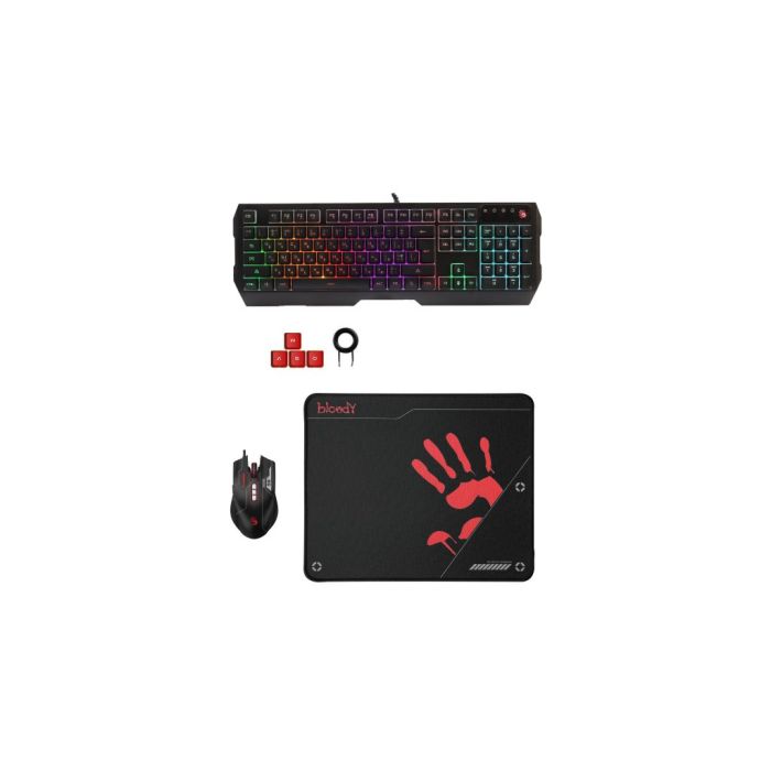 Комплект A4Tech Bloody B1700 USB Black (4711421980401)