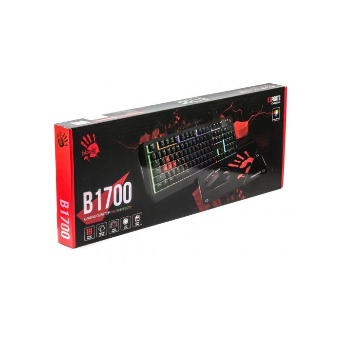 Комплект A4Tech Bloody B1700 USB Black (4711421980401)