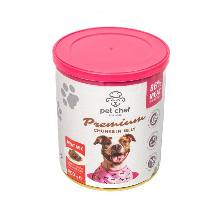 Вологий корм для собак Pet Chef М'ясний мікс 800 г (4820255193649)