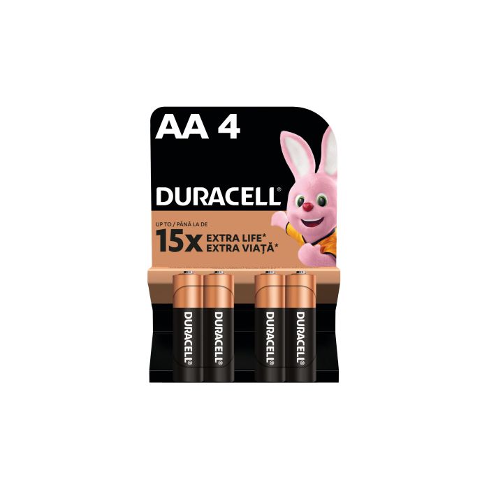 Батарейка Duracell AA лужні 4 шт. в упаковці (5000394052536 / 81551270)