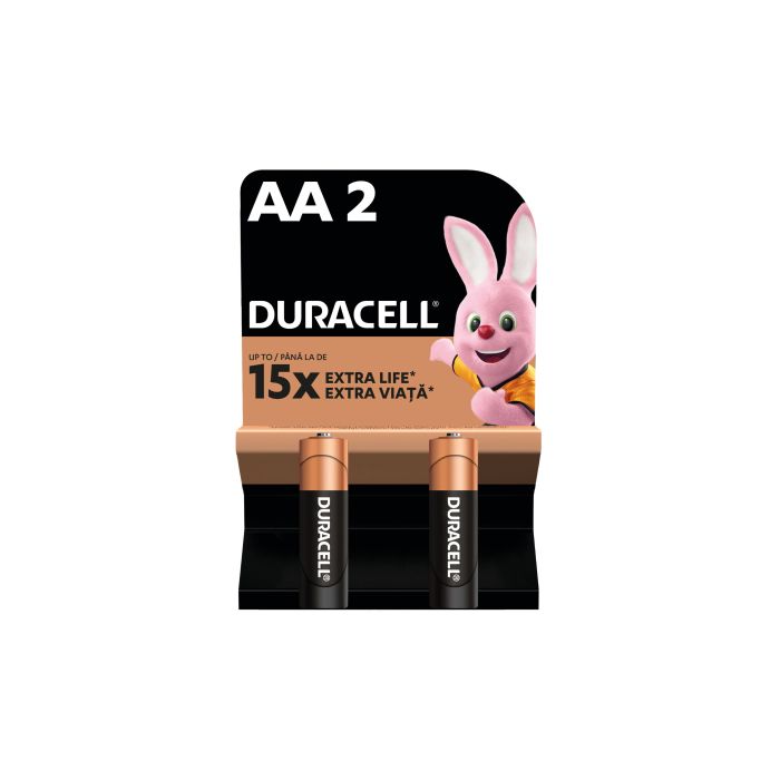 Батарейка Duracell AA лужні 2 шт. в упаковці (5000394058163 / 81551267)