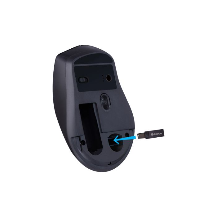 Мишка Defender Effect X MS-095 Wireless Black (52095)
