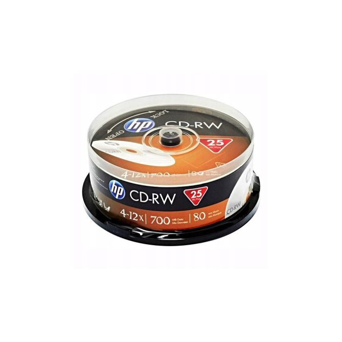 Диск CD HP CD-RW80 700MB 4X-12X Spindle 25шт (69313/CWE00019-3)