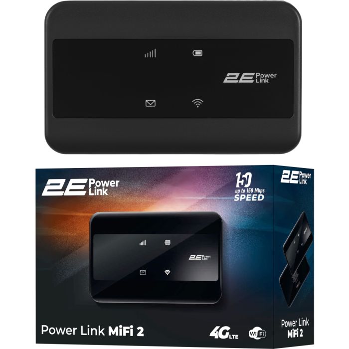 Мобільний Wi-Fi роутер 2E PowerLink MiFi-2 (694743655346)