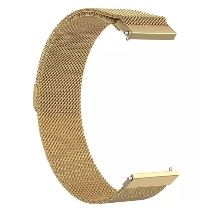 Ремінець до смарт-годинника BeCover Milanese Style для Samsung Galaxy (20mm)/Watch 5/ Watch 4.../Gear S2 Classic/Gear Sport Gold (707674)