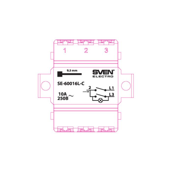 Вимикач Sven SE-60016L-C cream (7100042)
