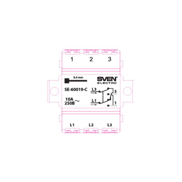 Перемикач Sven SE-60019-C cream (7100066)