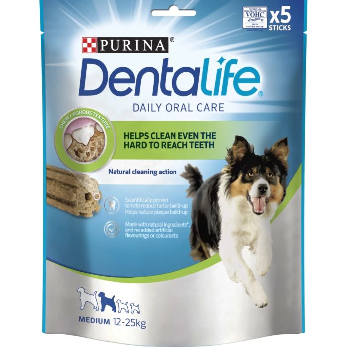Ласощі для собак Purina DentaLife Medium Для підтримки здоров'я порожнини рота 115 г (7613035379794)