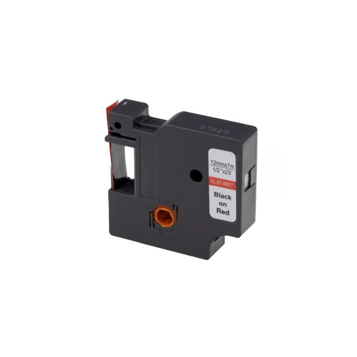 Стрічка для принтера етикеток UKRMARK RL-D-45017P-BK/RE, аналог DYMO S0720570, 12мм х 7м. (900298)